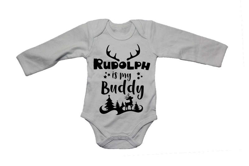 Rudolph is my Buddy - Christmas - Baby Grow
