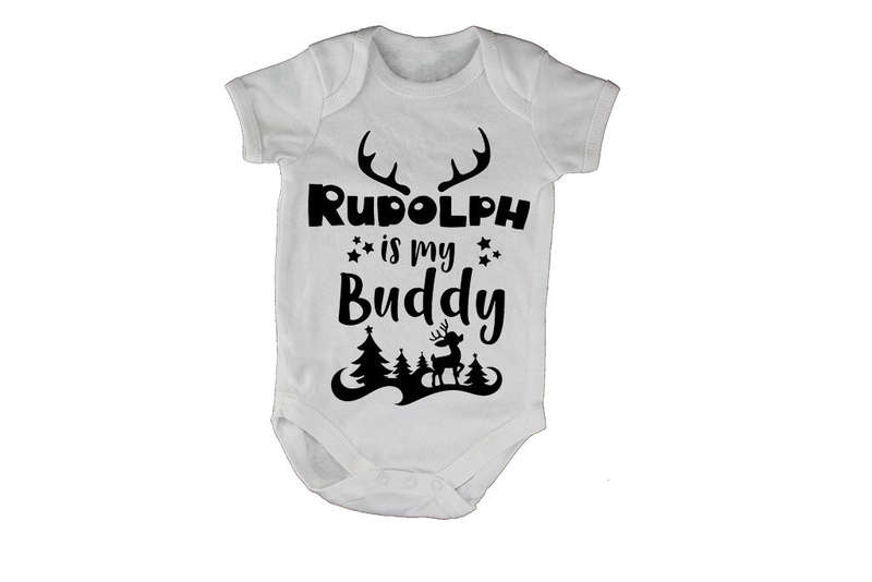 Rudolph is my Buddy - Christmas - Baby Grow