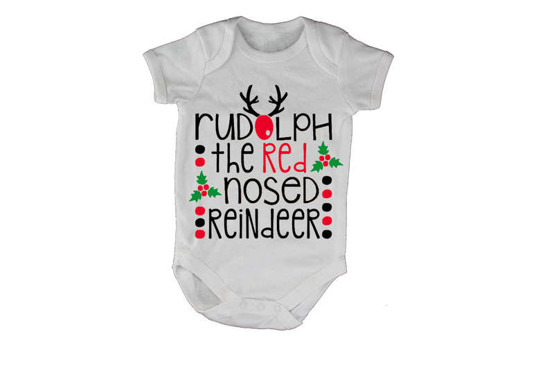 Rudolph the Red Nosed Reindeer - Christmas - Baby Grow
