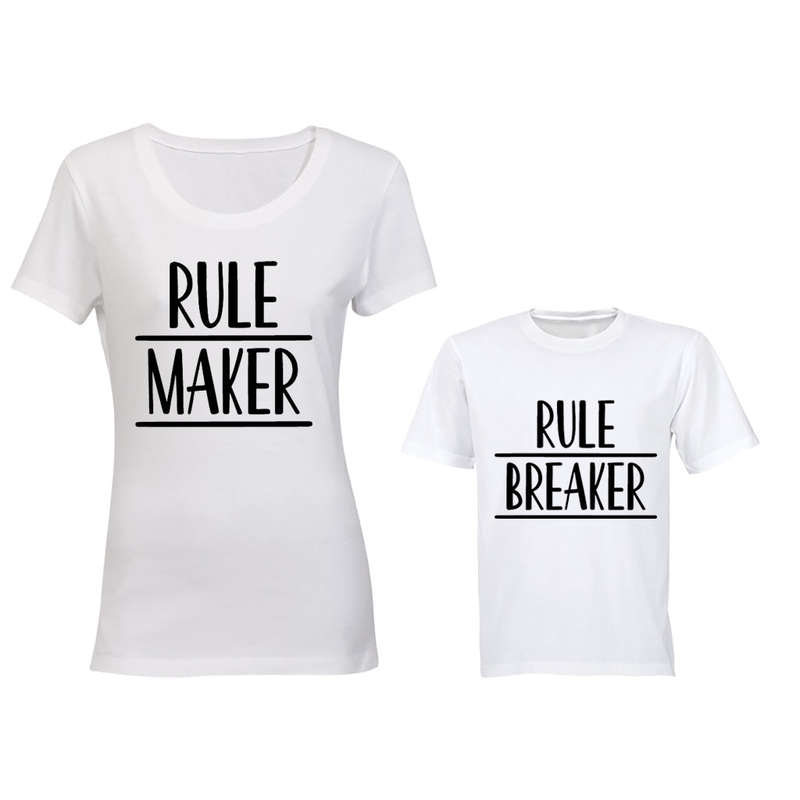 Rule Maker & Rule Breaker - Family Tees - Mom | Young Child