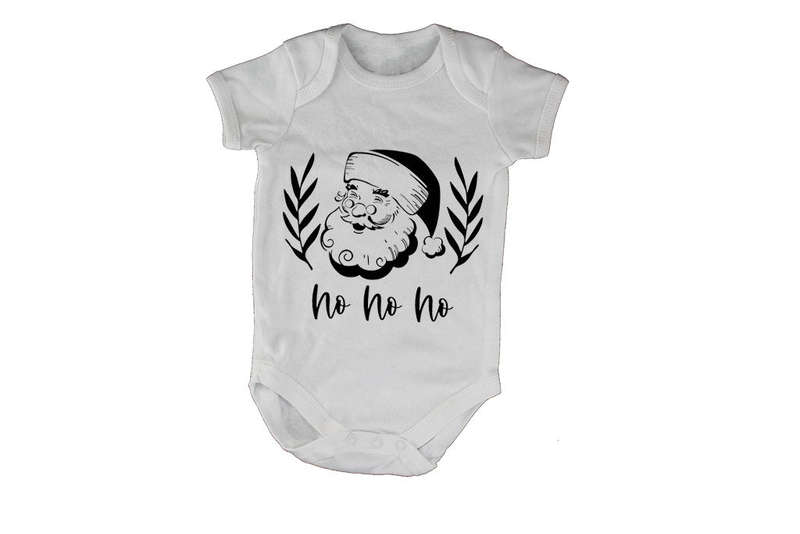 Santa - Ho Ho Ho - Christmas - Baby Grow