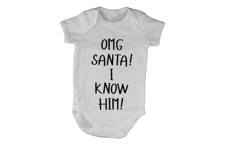 Santa - I Know Him - Christmas - Baby Grow