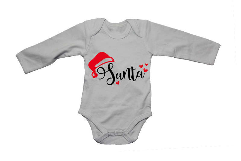Santa Hearts - Christmas - Baby Grow