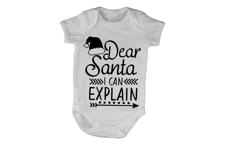 Santa I Can Explain - Christmas - Baby Grow