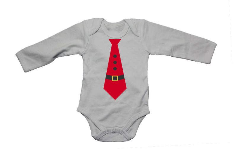 Santa Tie - Christmas - Baby Grow