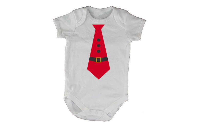 Santa Tie - Christmas - Baby Grow
