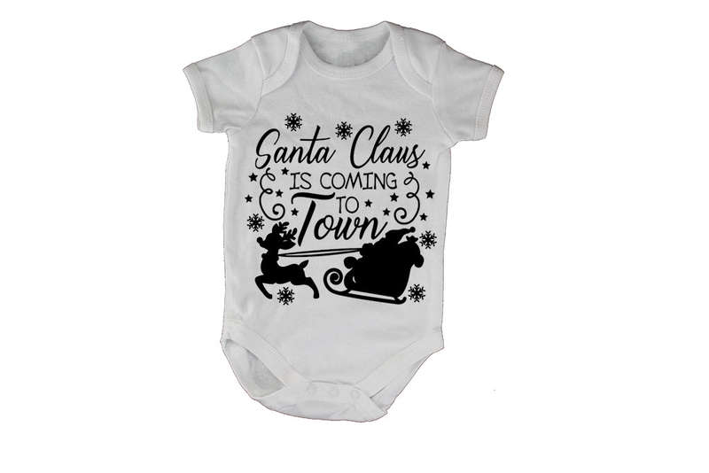 Santa Claus is Coming to Town - Christmas - Baby Grow