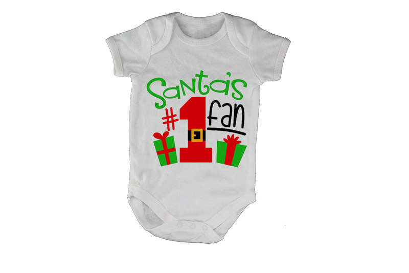 Santa's #1 Fan - Christmas - Baby Grow