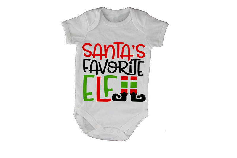 Santa's Favorite Elf - Christmas - Baby Grow