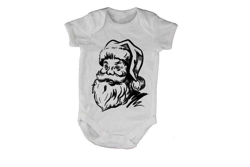 Santa Sketch - Christmas - Baby Grow