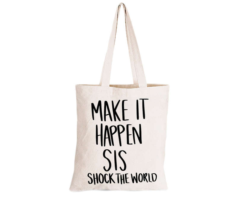 Shock The World - Eco-Cotton Natural Fibre Bag
