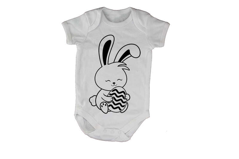 Sitting Easter Bunny - Baby Grow