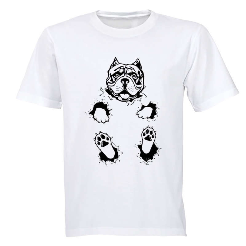 Sitting Pitbull - Adults - T-Shirt