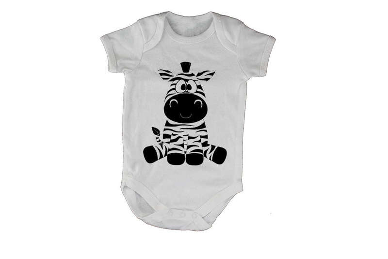 Sitting Zebra - Baby Grow