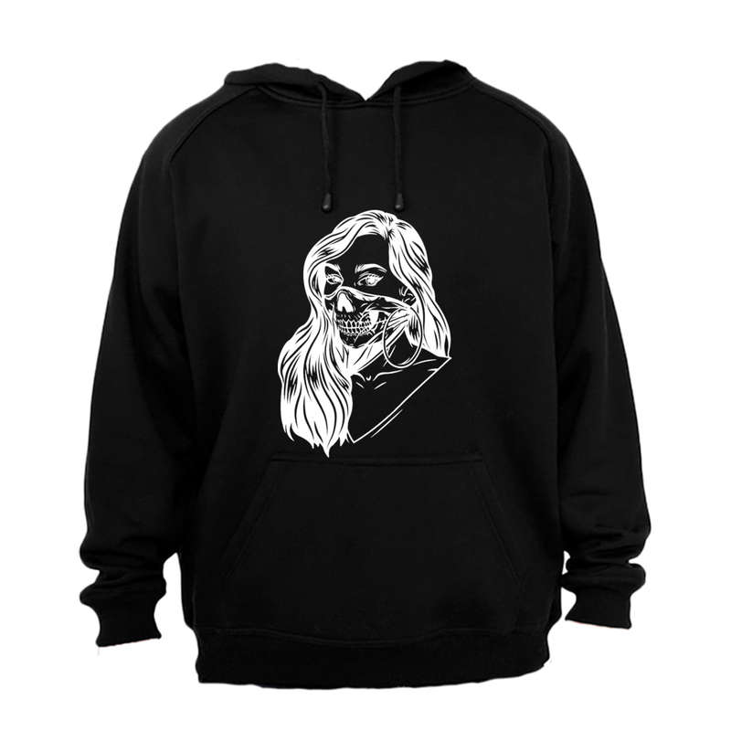 Skeleton Mask Girl - Halloween - Hoodie