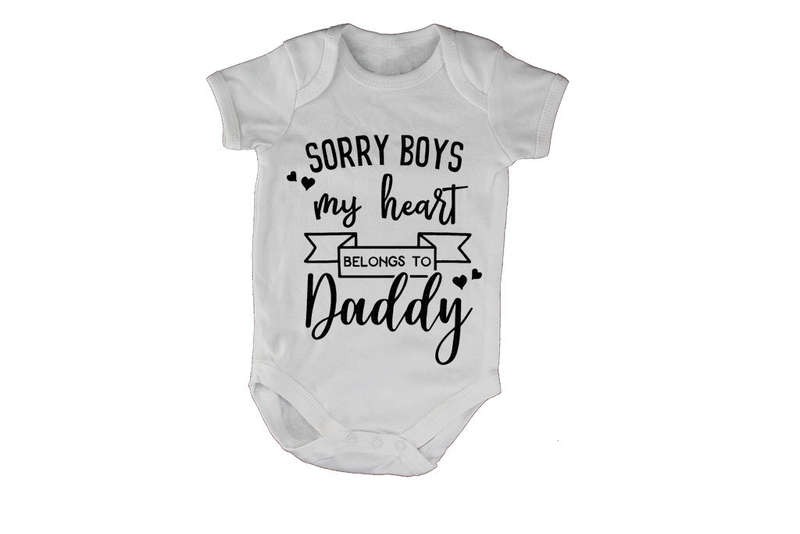 Sorry Boys - My Heart Belongs to Daddy - Baby Grow