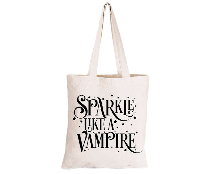 Sparkle Like a Vampire - Eco-Cotton Natural Fibre Bag