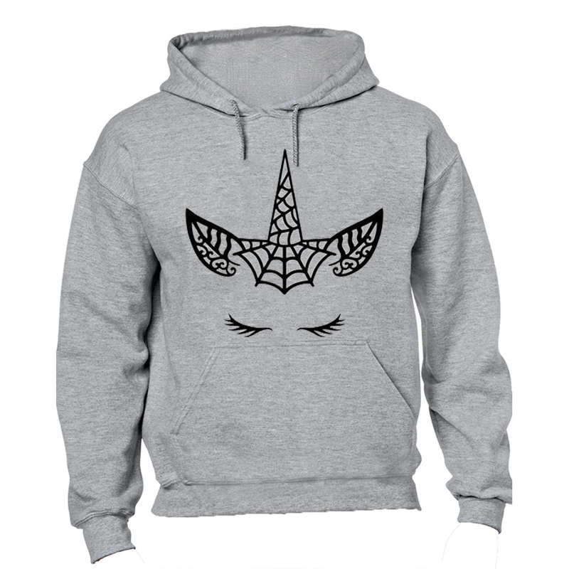 Spiderweb Unicorn - Halloween - Hoodie