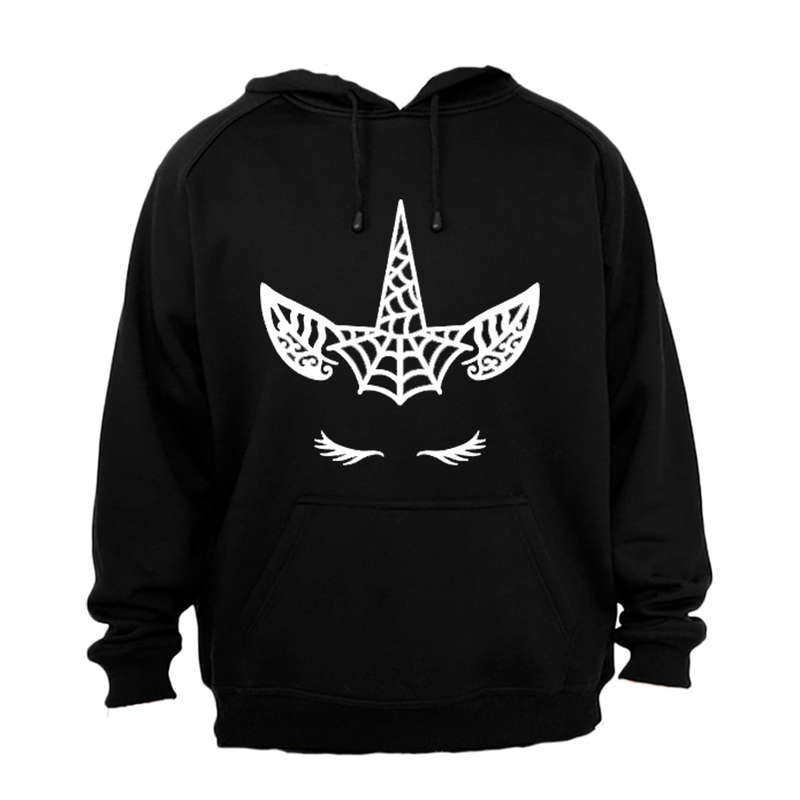 Spiderweb Unicorn - Halloween - Hoodie