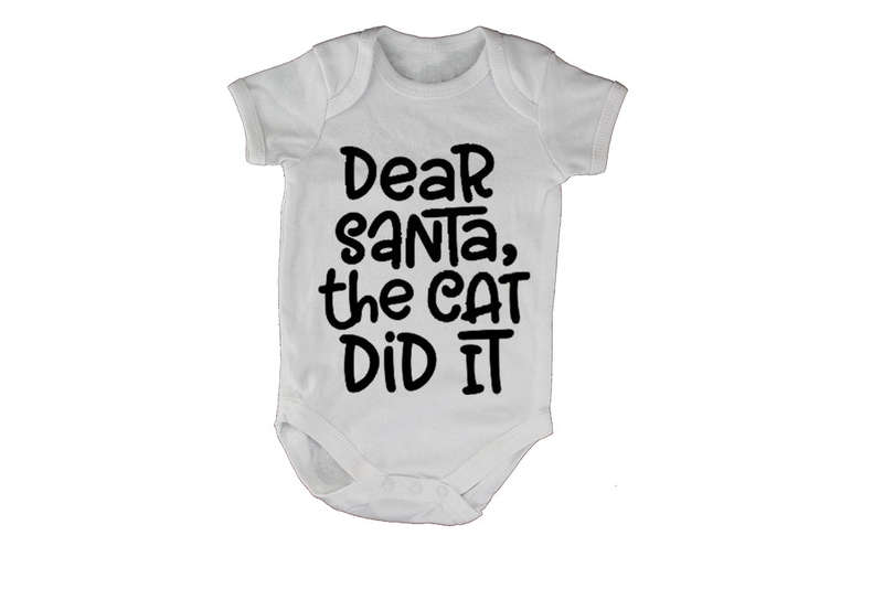 The Cat Did It - Christmas - Baby Grow