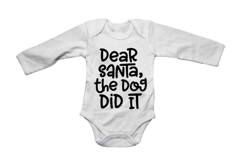 The Dog Did It - Christmas - Baby Grow