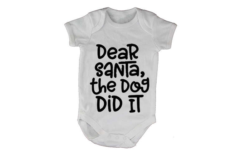 The Dog Did It - Christmas - Baby Grow