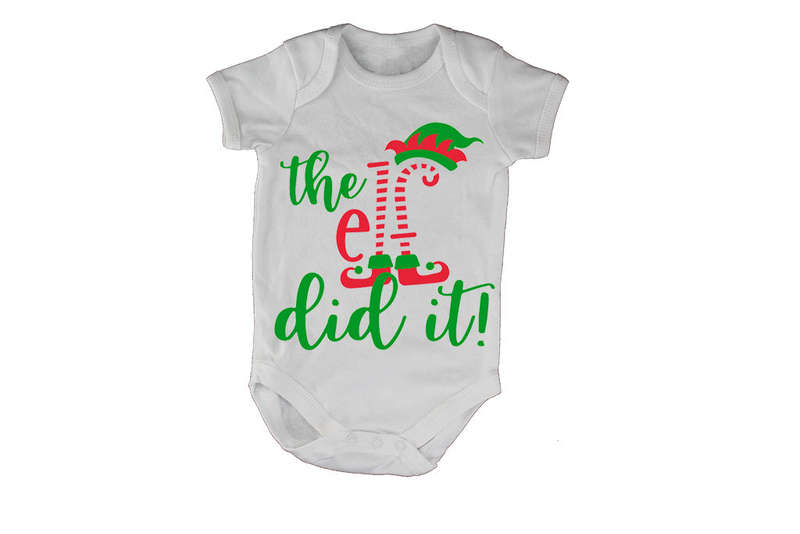 The ELF Did It - Christmas - Baby Grow