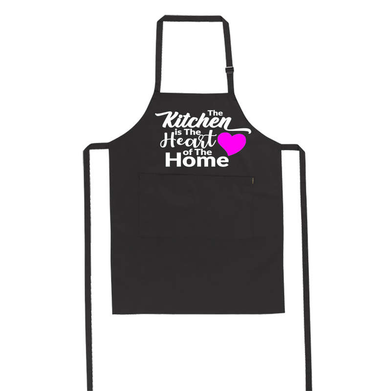 The Kitchen is the Heart of the Home - Pink Heart - Apron