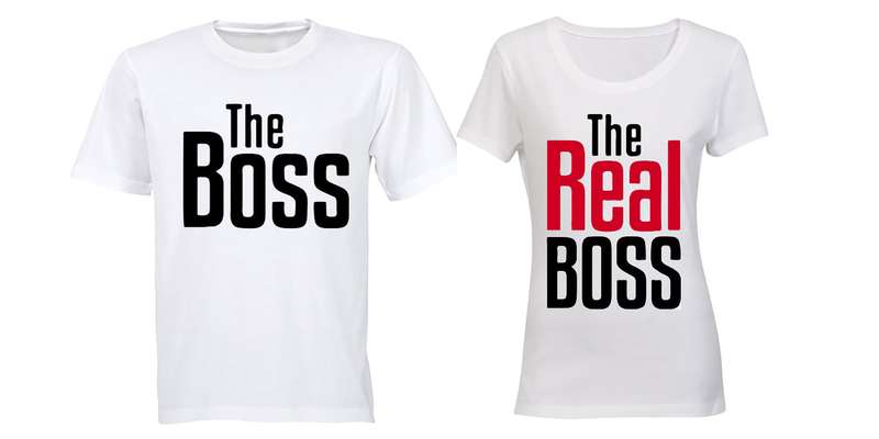 The REAL Boss - Couples Tees
