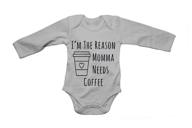The Reason Momma Needs Coffee - Baby Grow