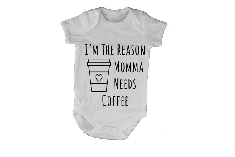 The Reason Momma Needs Coffee - Baby Grow
