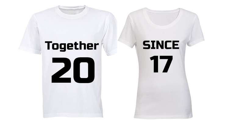 Together Since 2017 - Couples Tees