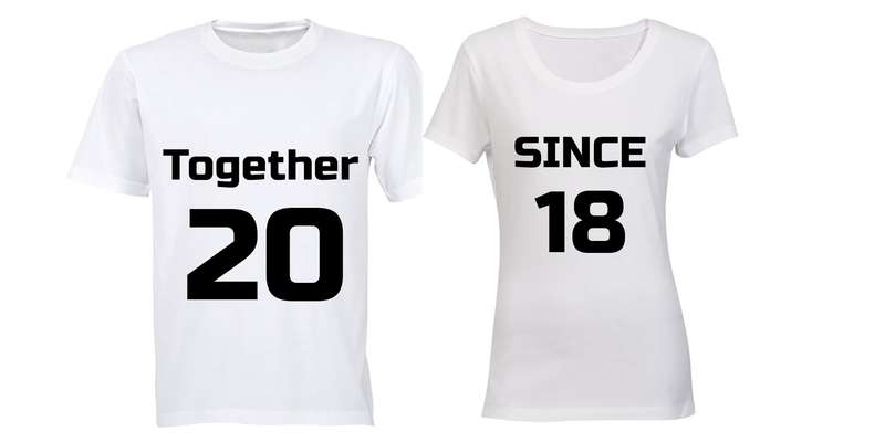 Together Since 2018 - Couples Tees