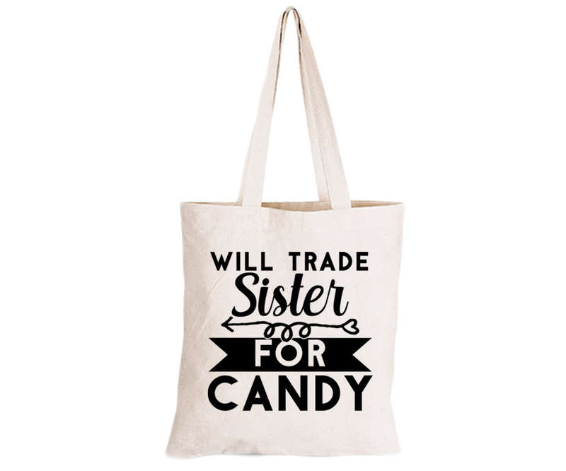 Trade Sister for Candy - Halloween - Eco-Cotton Trick or Treat Bag
