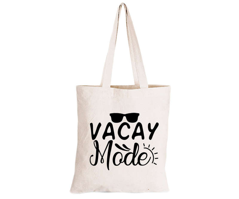 Vacay Mode - Eco-Cotton Natural Fibre Bag