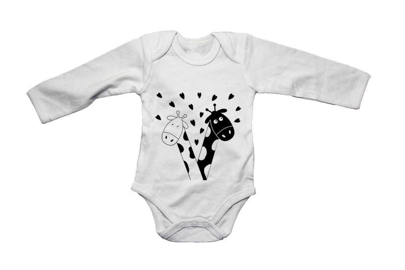 Valentine Giraffe - Baby Grow