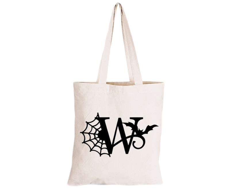 W - Halloween Spiderweb - Eco-Cotton Trick or Treat Bag