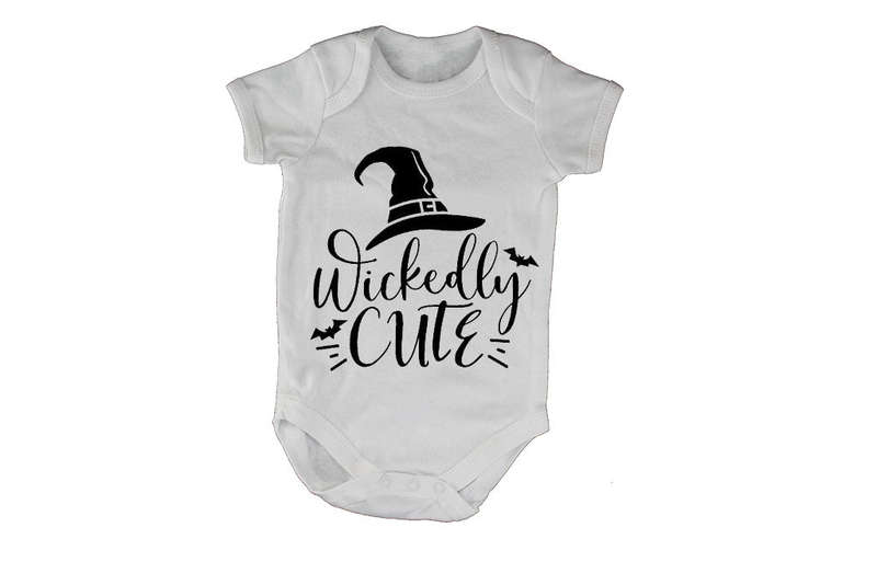 Wickedly Cute - Hat - Halloween - Baby Grow