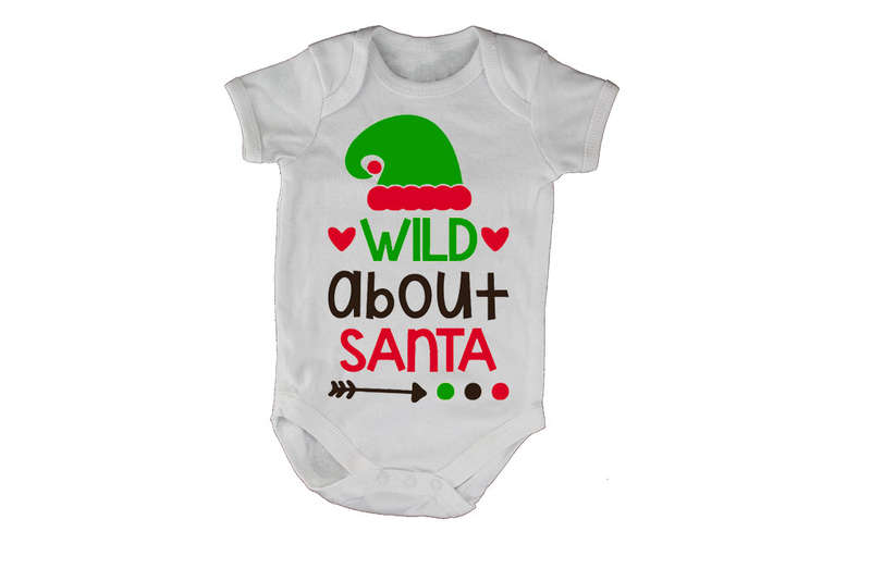 Wild About Santa - Christmas - Baby Grow