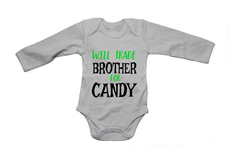 Will Trade Brother for Candy - Halloween - Baby Grow