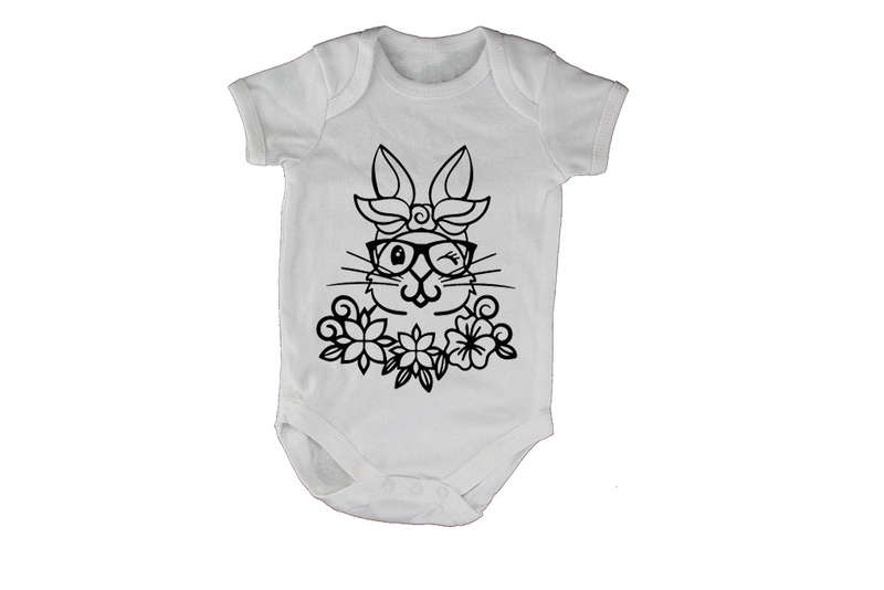 Winking Bunny - Easter - Baby Grow