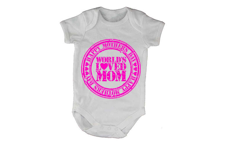 Mothers Day - World's Loved Mom - Baby Grow