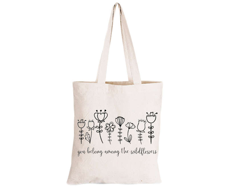 Among The Wildflowers - Eco-Cotton Natural Fibre Bag