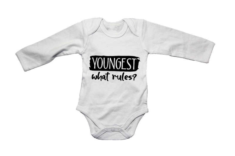 Youngest Child - What Rules - Baby Grow