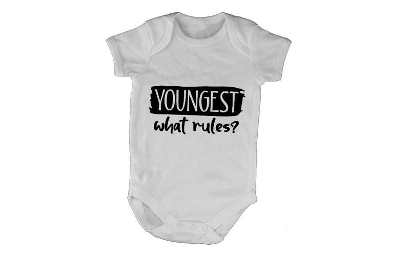 Youngest Child - What Rules - Baby Grow