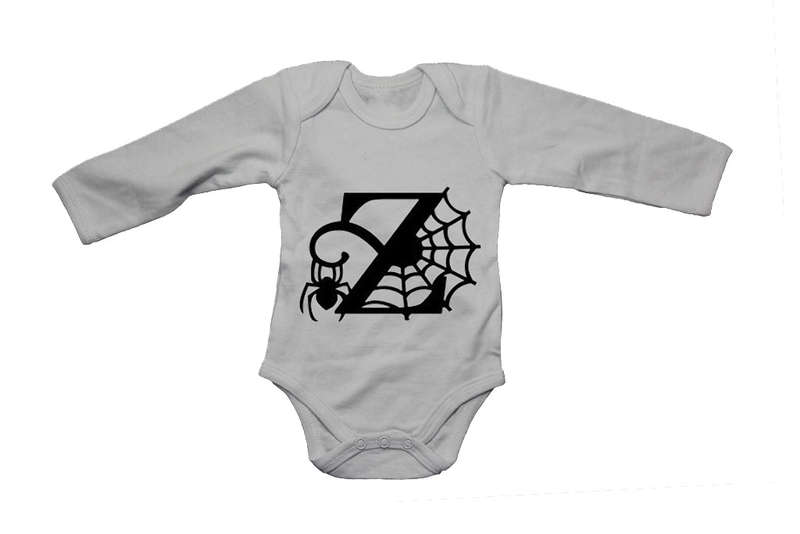 Z - Halloween Spiderweb - Baby Grow
