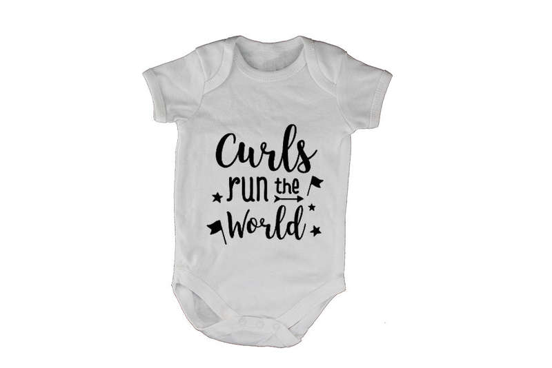 Curls Run The World! - Baby Grow