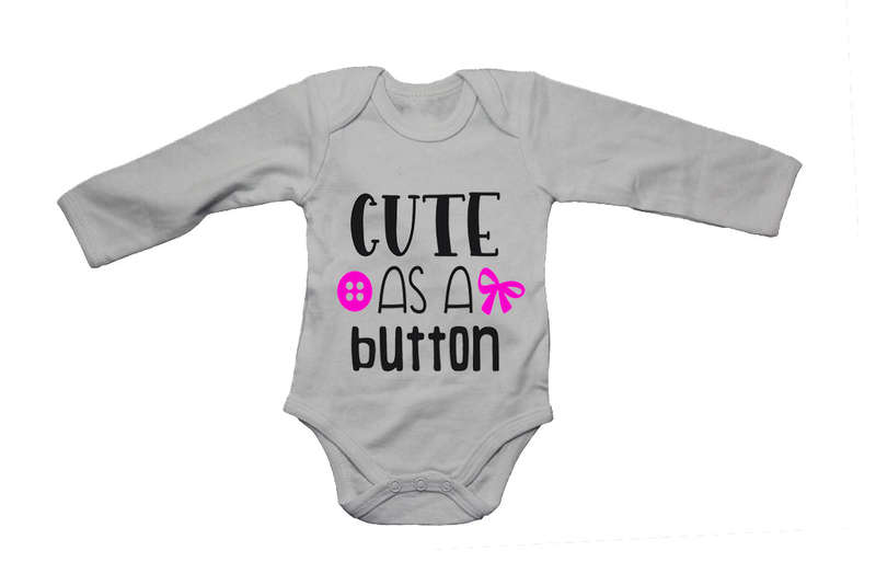 Cute as a Button!! - Baby Grow