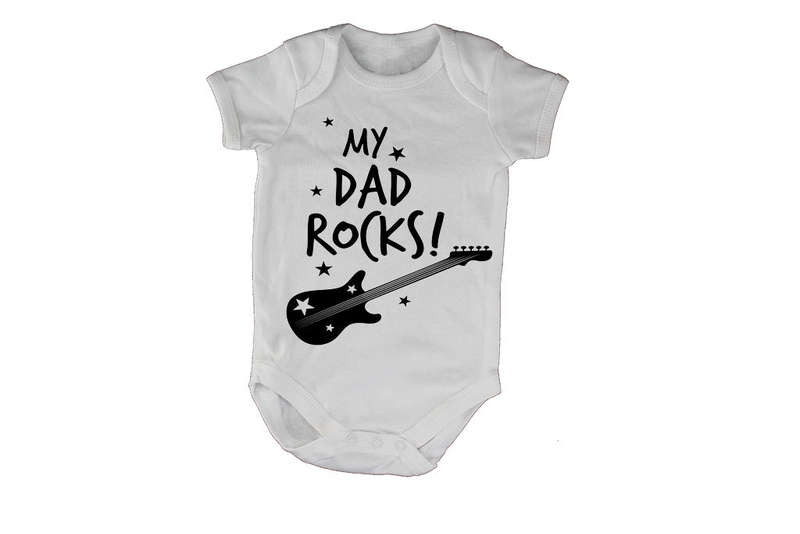 My Dad Rocks - Guitar - Baby Grow