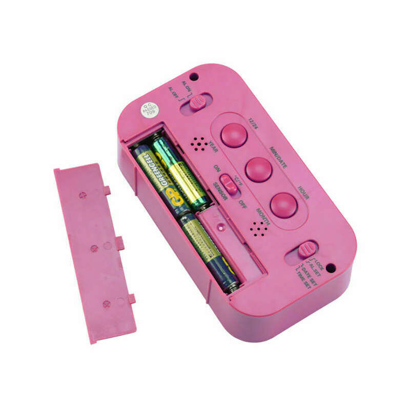 Digital Alarm Clock - Pink